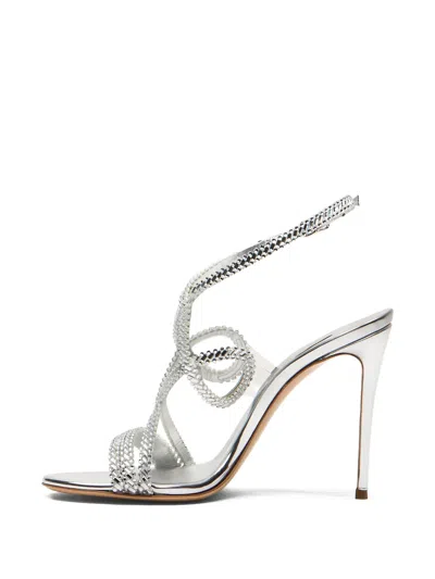 Casadei Julia Josephine Sandal - Woman Sandals Silver. Silver 41 In White