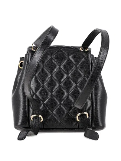 Chanel Small Duma Quilted Backpack In Black