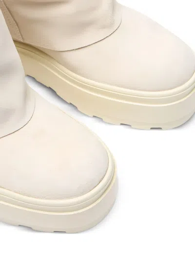 Casadei Platform Leather Boots In Multi