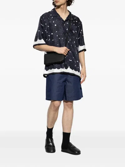 Givenchy Belt Loop Shorts In Blue