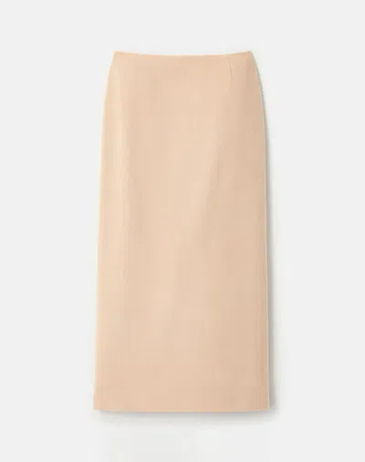 Lafayette 148 New York Camel Hair Midi Pencil Skirt In Brown