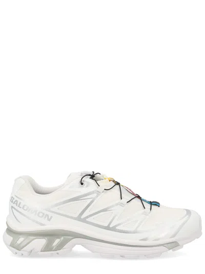 Salomon Streamlined White Sneakers With Quick-pull Lacing System In White