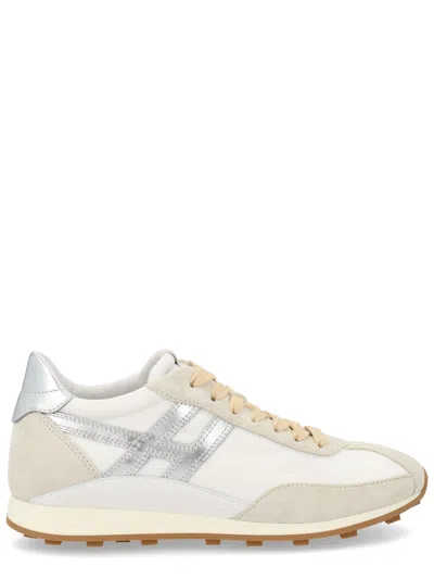 Hogan Athletic Suede Sneakers In Neutral