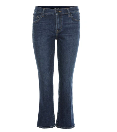 Shop J Brand Selena Mid-rise Cropped Jeans