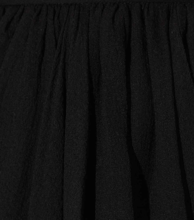 Shop Chloé Silk Skirt In Black