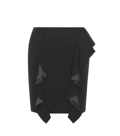 Shop Givenchy Wool Skirt In Llack