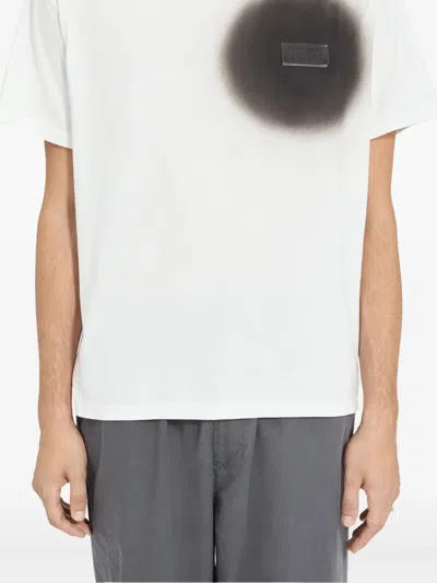Mm6 Maison Margiela White T-shirt With Spray Print In White