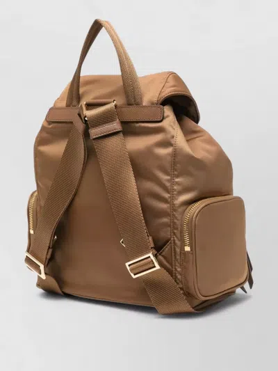 Prada Backpack Adjustable Straps Top Handle Zip Pockets