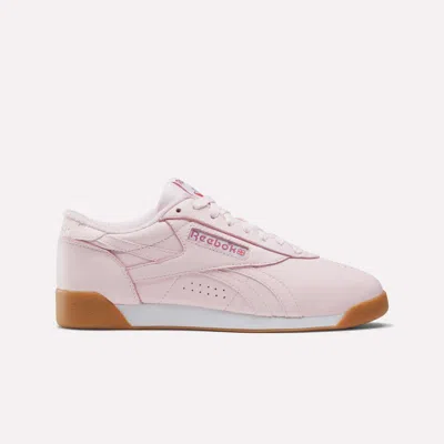Reebok Freestyle Lo Shoes Perforated Sneakers In Pink