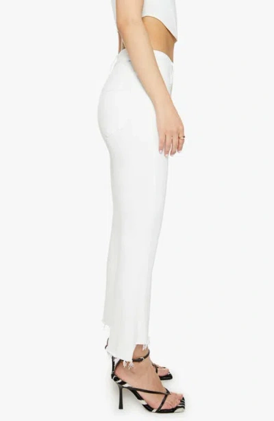 Mother The Hustler Ankle-fray Jeans In White
