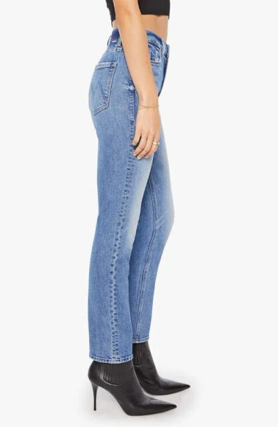Mother Petites The Lil Mid Rise Hiker Hover Fight For Your Right Jeans In Blue - Size 23