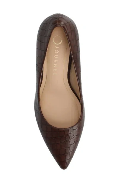 Journee Collection Wide Width Scylee Pump In Brown