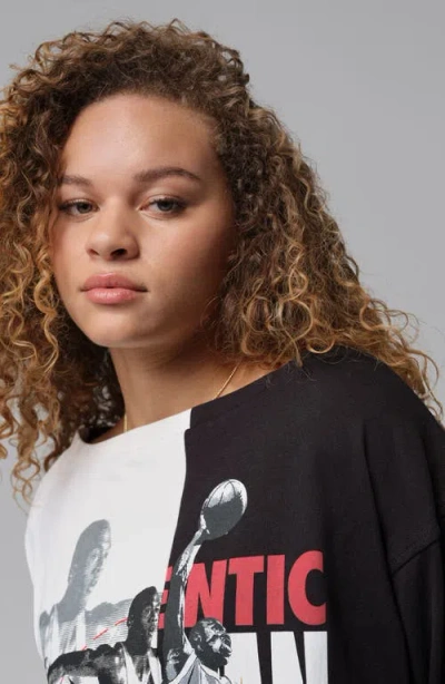 Jordan Flight Graphic Cotton Sweatshirt Dress In Multi