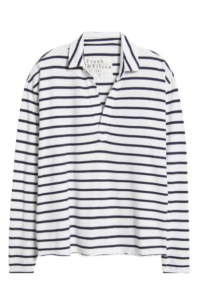 Frank & Eileen Patrick Popover Henley In Blue