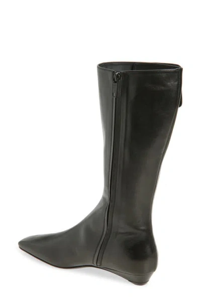 Courrèges Logo-plaque Boots In Black