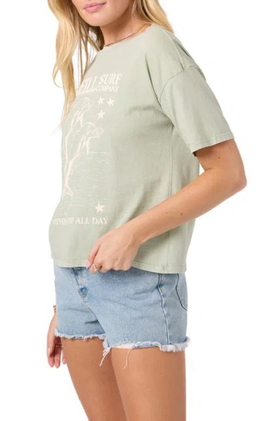O'neill Twinning Cotton Graphic T-shirt In Green