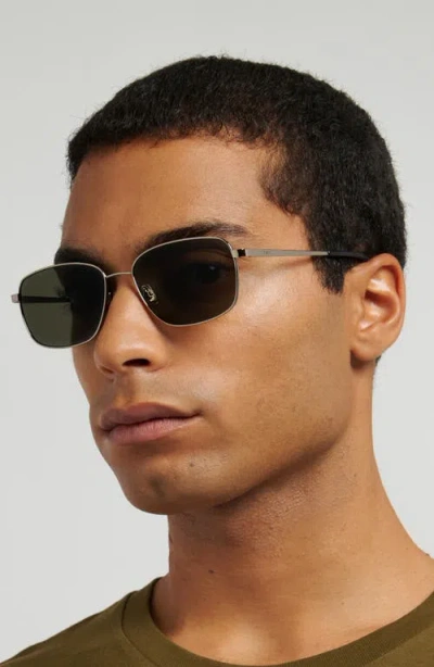 Fossil 58mm Rectangular Sunglasses In Black