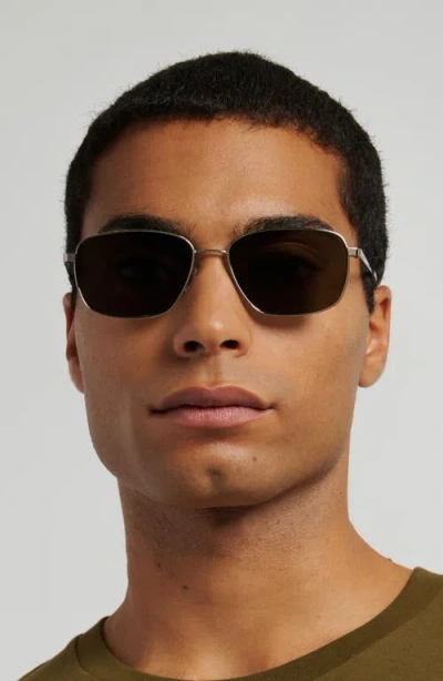 Fossil 58mm Rectangular Sunglasses In Black