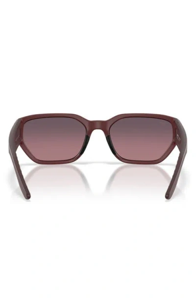 Costa Del Mar Clemente 58mm Polarized Rectangular Sunglasses In Red