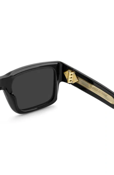David Beckham Eyewear 53mm Rectangular Sunglasses In Black