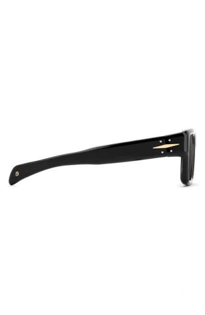David Beckham Eyewear 53mm Rectangular Sunglasses In Black