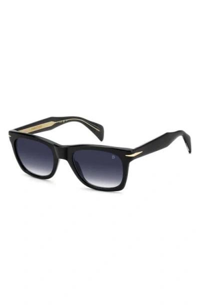 David Beckham Eyewear 53mm Rectangular Sunglasses In Black