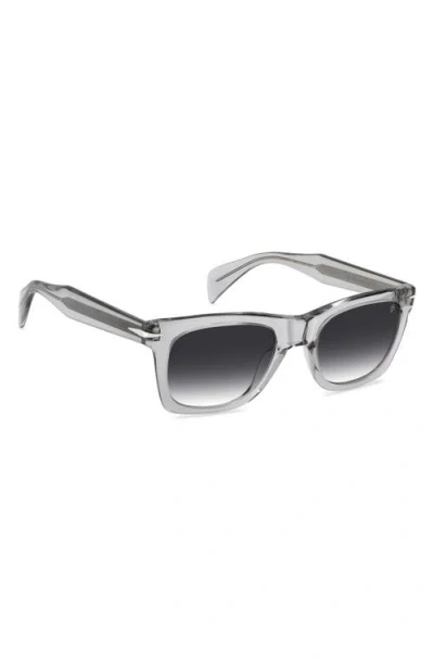 David Beckham Eyewear 53mm Rectangular Sunglasses In White