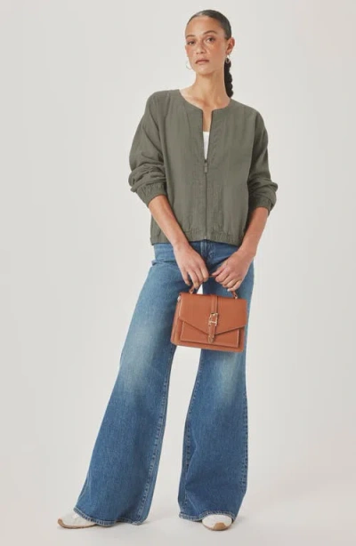 Splendid Clea Bomber Jacket In Green