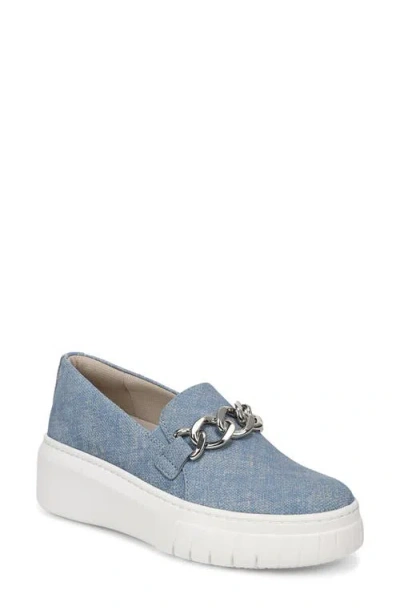 Naturalizer Wide Width Daphne Platform Slipon Sneaker In Blue