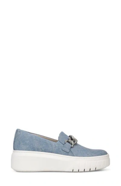 Naturalizer Wide Width Daphne Platform Slipon Sneaker In Blue
