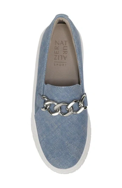 Naturalizer Wide Width Daphne Platform Slipon Sneaker In Blue