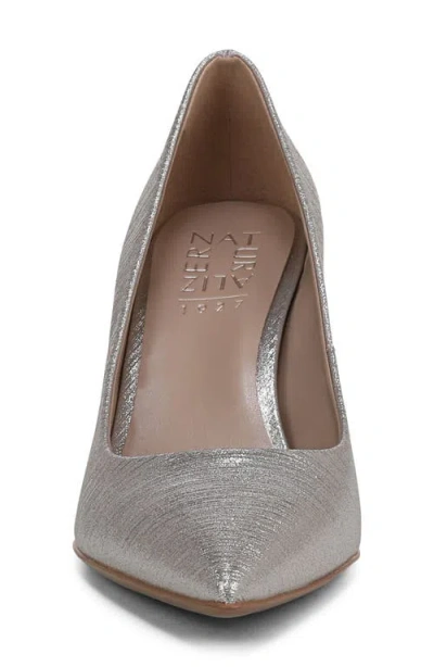 Naturalizer Anna Pointed Toe Pump In Silver