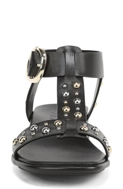 Naturalizer Wide Width Brandy Stud Sandal In Black