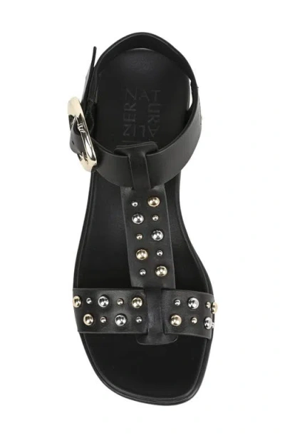 Naturalizer Wide Width Brandy Stud Sandal In Black
