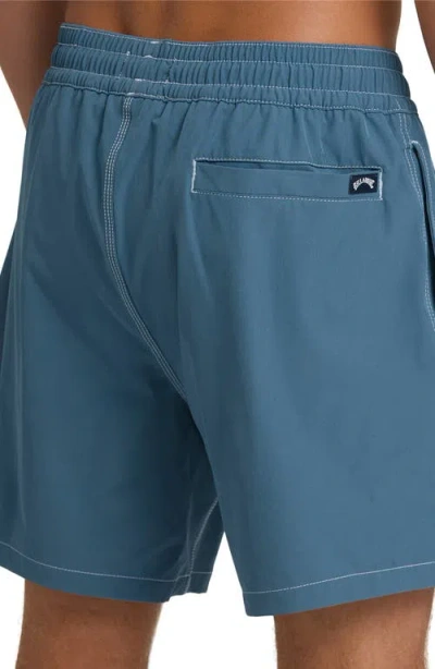 Billabong Lineup Solid Lb Board Shorts In Blue