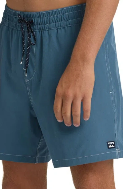 Billabong Lineup Solid Lb Board Shorts In Blue