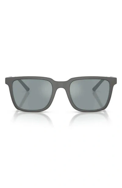 Oliver Peoples X Roger Federer Mr. Federer 52mm Polarized Rectangular Sunglasses In Black