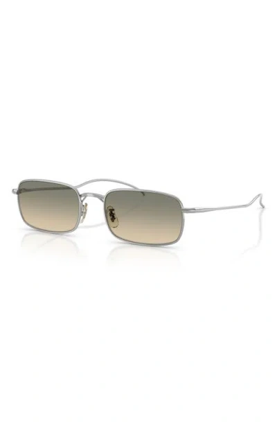 Oliver Peoples Tk-14 53mm Rectangular Sunglasses In Brown
