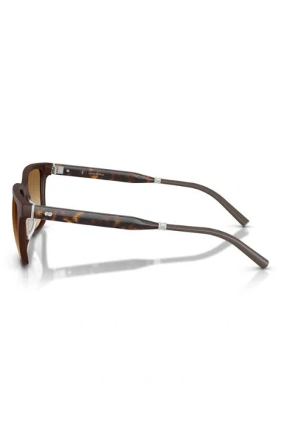 Oliver Peoples X Roger Federer Mr. Federer 52mm Polarized Rectangular Sunglasses In Brown
