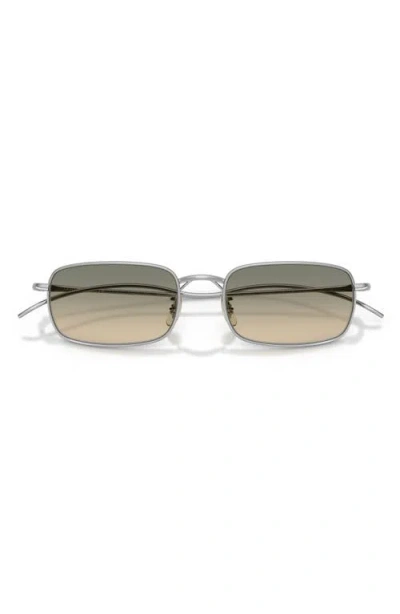 Oliver Peoples Tk-14 53mm Rectangular Sunglasses In Brown