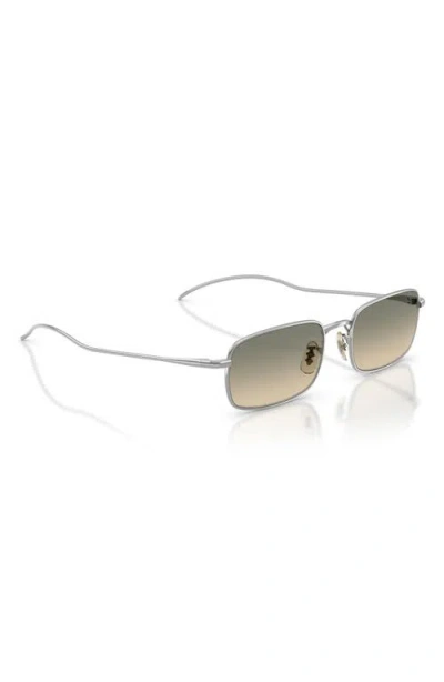 Oliver Peoples Tk-14 53mm Rectangular Sunglasses In Brown