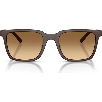 Oliver Peoples X Roger Federer Mr. Federer 52mm Polarized Rectangular Sunglasses In Brown