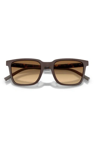 Oliver Peoples X Roger Federer Mr. Federer 52mm Polarized Rectangular Sunglasses In Brown