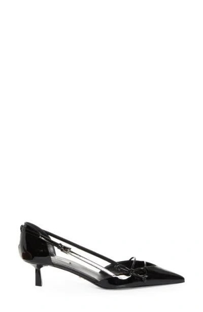 Prada Pointed Toe Pump In Black