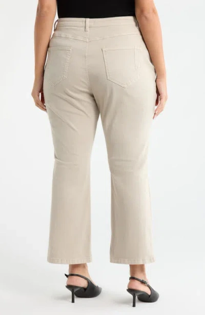 Lyssé Lysse Estelle Pull-on Ankle Flare Jeans In Neutral
