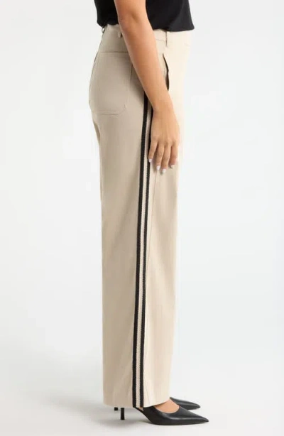 Lyssé Lysse Brinne Side Stripe Pull-on Pants In Neutral