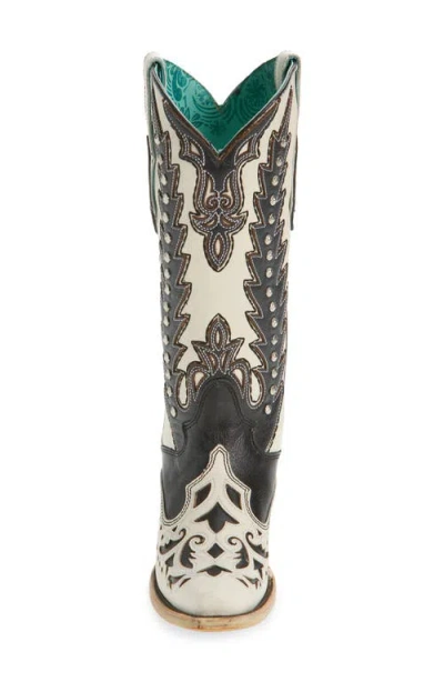 Corral Stud & Overlay Western Boot In Multi