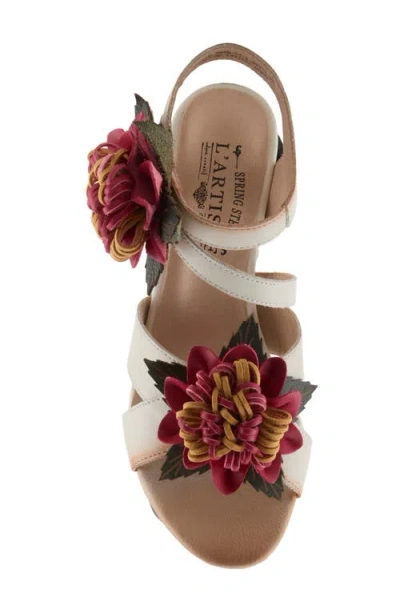 L'artiste By Spring Step Hooked Ankle Strap Sandal In Multi