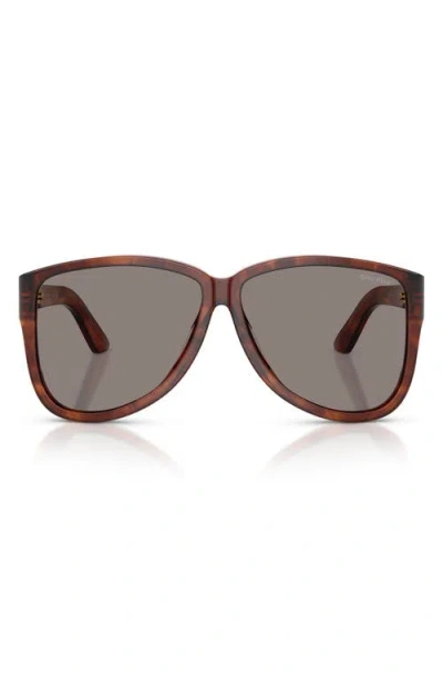 Miu Miu Tortoiseshell-pattern Sunglasses In Brown