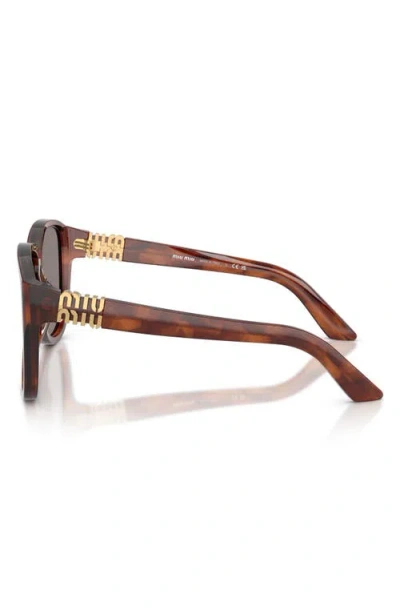 Miu Miu Tortoiseshell-pattern Sunglasses In Brown